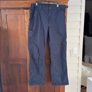 Carhartt Original Loose Fit Pants Dungarees Navy Mens 35x32